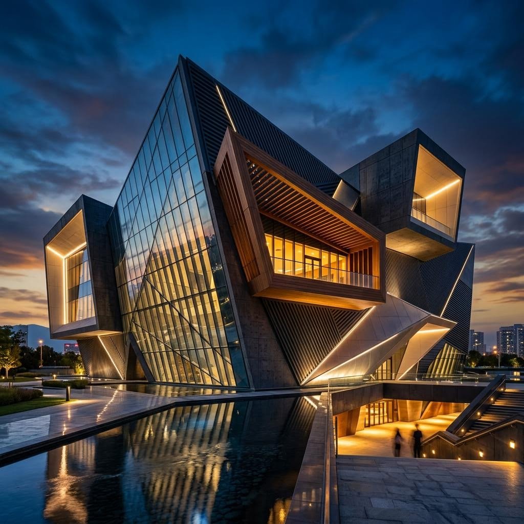 Abstract modern architecture